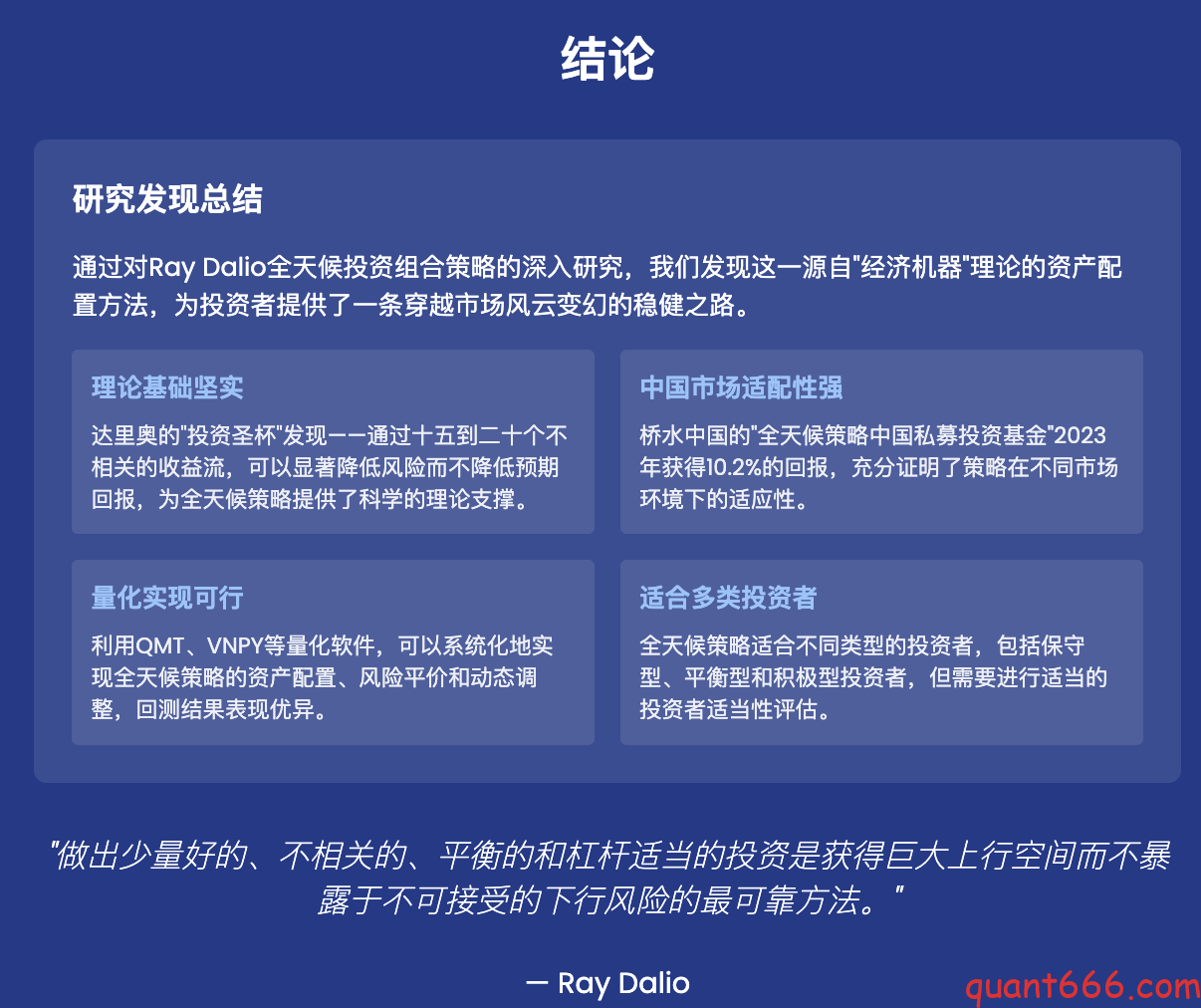 图片[10]-Ray Dalio全天候投资组合策略 – 原理、 中国市场适配与量化实现（视频前导介绍）-野生量化员