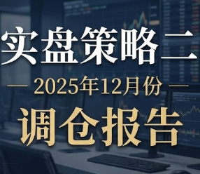 实盘策略二 – 2025年12月份 – 调仓报告-野生量化员